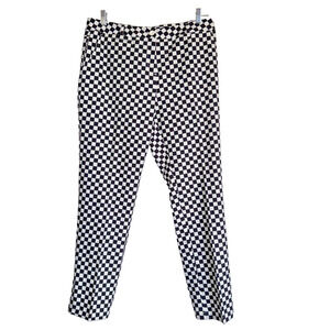 Lesmart Golf‎ Trousers Size 12 Black White Checkered Performance Activewear
